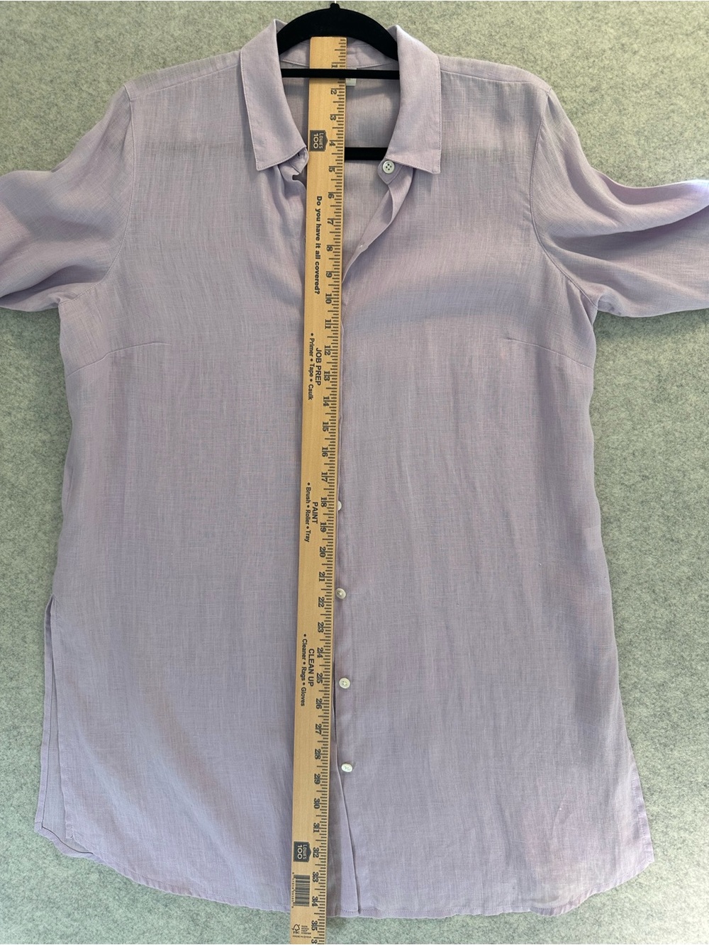 J. Jill Love Linen Lavender Button-Up Shirt - Picture 4 of 8